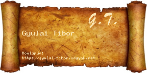 Gyulai Tibor névjegykártya