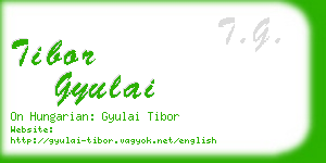 tibor gyulai business card